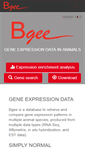 Mobile Screenshot of bgee.org